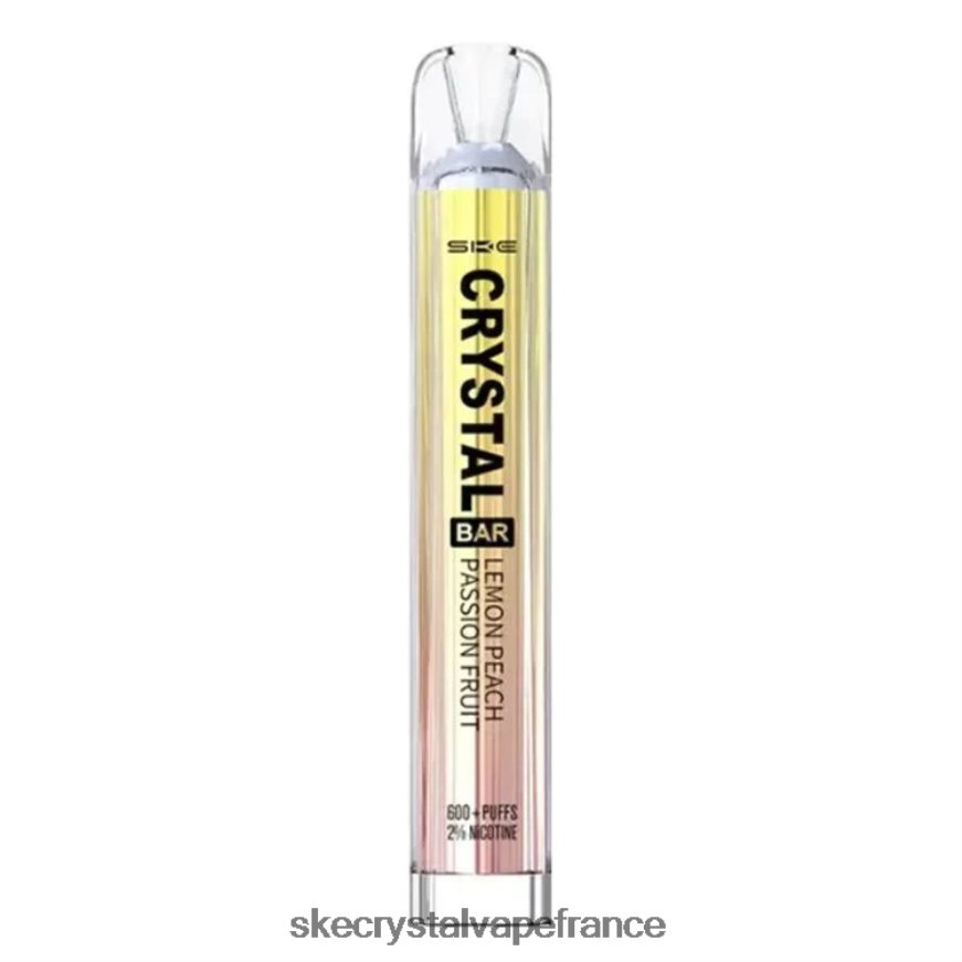 SKE France - SKE vape jetable de barre de cristal passion citron pêche R0422X43