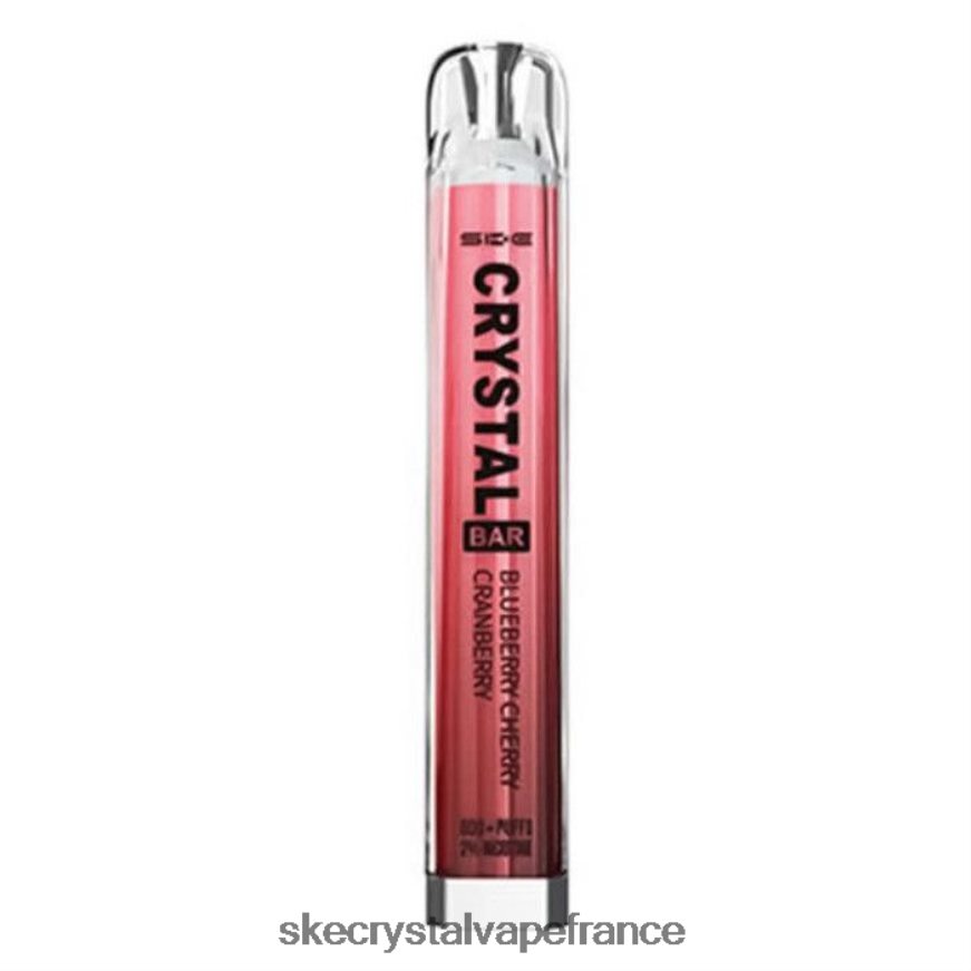 SKE Vape Authentication - SKE vape jetable de barre de cristal myrtille cerise canneberge R0422X93