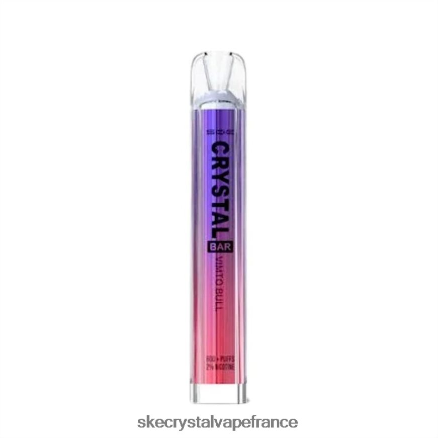 SKE Vape France - SKE vape jetable de barre de cristal glace de taureau vimto R0422X46
