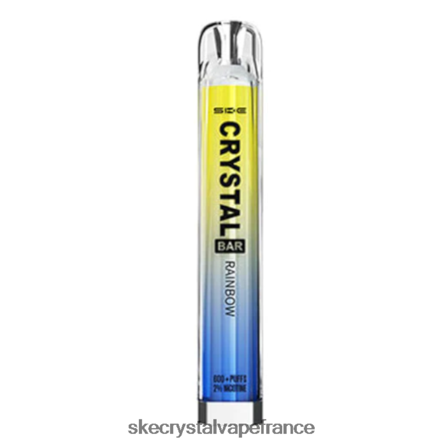SKE Vape Review - SKE vape jetable de barre de cristal arc-en-ciel R0422X95
