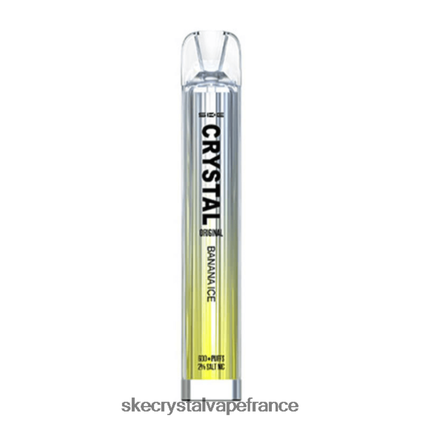 SKE Vape Review - SKE vape jetable de barre de cristal glace à la banane R0422X62