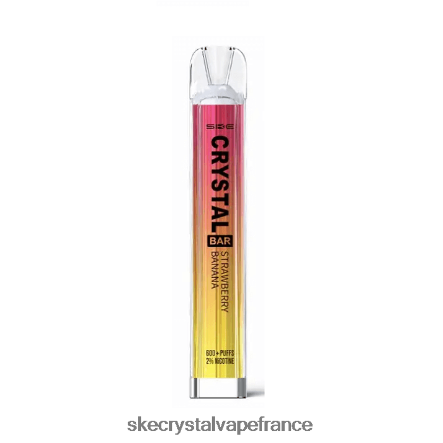 SKE Vape Website - SKE vape jetable de barre de cristal fraise banane R0422X89